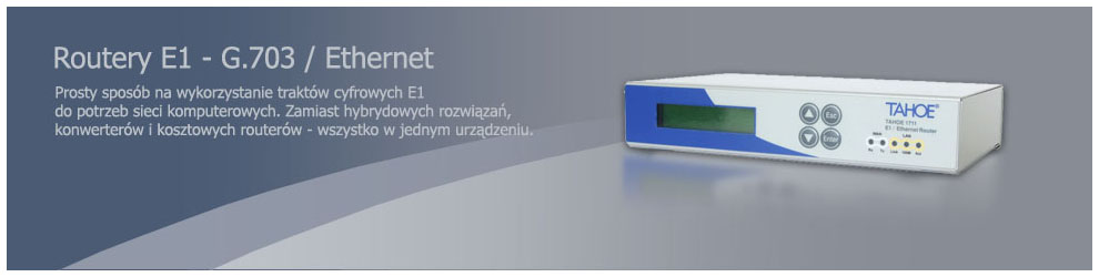 Routery G.703 E1/Ethernet, Frame Relay, PPP